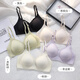 
Langsha underwear women's new small breasts look big and gather up top support adjustable Chinese style embroidery beauty salon breast breathable bra RX-Summer comic-pink skin color M