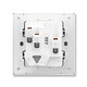 ABB switch socket panel Xuanpu series gray 86 type household power supply five-hole socket