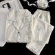 Sinnliche Wolke Baumwollpyjama Herren Frühlings-Strickjacke Langarm Langhose Langhose Cartoon Teenager Home Clothing Set K12529# Double Short L Empfohlen 100-130
