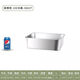 Zixian Tehou Canteen 304 stainless steel flat bottom square tray rectangular tray kitchen commercial square basin cat litter box with lid/one-piece molded basin 60*40*20 deep/capacity about 37200 ml