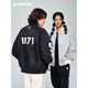 Starter Baseballjacke Männer und Frauen gleicher Stil Amerikaner Lose Langsamen Briefe vielseitige Sportarten und ungezwungene Kurzjacke grau XL
