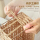 Hakkai Bird Rattan Storage Basket Desktop Storage Box Remote Control Coffee Table Snack Box Organizing Basket Storage Basket Miscellaneous Woven Basket