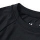 Under Armor children's clothing, children's short-sleeved round neck top, summer style for boys and girls, knitted moisture-absorbent outdoor sports quick-drying T-shirt, black 140, the size is small, please take one size larger as normal