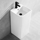 
TOTO square column wash basin Simple ceramic joint column basin bathroom vertical small hand wash basin 829 basin + ceramic drain