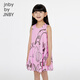 jnby by JNBY new Jiangnan cloth children's clothing round neck A-shaped sleeveless cotton poplin dress 25 summer girls 1P5G12880 690/mixed powder pattern random 130