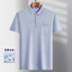 
LA HaiLan Home (HLA) same middle-aged men's lapel short-sleeved T-shirt for daddy's summer thin polo shirt. Ice silk-9855 gray real pocket M 48/165