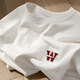 La Hailan Home Hla gleich 2025 Sommer-Kurzärmlern-T-Shirt Ins Trendy Marke Lose Round Neck Paare [3895-Wasp White Picture] Black M _ Geeignet für das Tragen innerhalb von 100 Jin [Jin gleich 0,5 kg]