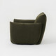 MUJI upholstered sofa, freely adjustable lazy sofa, foldable bedroom balcony, single sofa green 1 seater