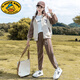 G.DUCKKIDS girls spring and autumn suit 2024 new big children's girls' clothing fashionable sports two-piece set children's girls autumn clothes BQ1396 gray [coat + pants] 140cm