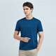 Desha summer round neck base shirt for men young men fashionable simple and versatile solid color men's short-sleeved T-shirt LY13533 ink black XL single size