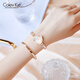 Regalo de cumpleaños del Día de la Mujer de Colevkie para que las niñas dan a sus novias, Bestie, Madre, Feeling Practice Feeling 9215 Silver Shell Purple Diamond [ + Regalos Set + Bracelet +