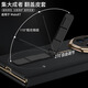 甲度【双轴全包】适用华为MateXT三折叠屏非凡大师设计手机壳保护套轻奢高端定制真皮手感全包皮壳 磁吸双轴翻盖-玄黑色 华为MateXT非凡大师设计