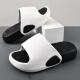 
Haoyunli Summer New Men's Flip-Soled Thick Sole Anti-Slip Wear Fashionable Two-Color Outdoor Beach Beach Sandals Summer White and Black 9928 Thick Sole Two-Color Flip-Soled 40 41