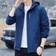 Woodpecker (TUCANO) 2025 new windproof jacket men's hood-removable windbreaker outdoor casual jacket sports jacket 6628 [white] 2XL [140-155Jin [Jin equals 0.5 kg]]