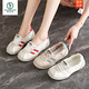 Zapatillas individuales de maternidad de la boca del carpintería de carpintería para mujeres 2025 Nuevo verano transpirable suave sin deslizamiento zapatos deportivos zapatos de entrenamiento casual y casual de entrenamiento [tamaño pequeño] 37