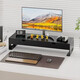 Zhuobo monitor elevated rack with drawer computer stand computer desktop storage rack storage rack CJ08 black metal 50cm