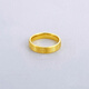 Yongzhe gold rice-shaped ring for female couple, men's ring, pure gold for girlfriend, gold ring for wife, anniversary gift, rice-shaped ring, No. 22 ring, about 2.1g