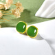 Des boucles d'oreilles Jade Jade Jade, milléaires, des boucles d'oreilles Jade Jasper, des boucles d'oreilles exquises, six QZX830i