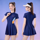
LangSha (LangSha) swimsuit women's one-piece dress conservative swimsuit slim and slim and quick-drying sports hot spring swimsuit