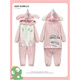 Woodcutter couple one-piece pajamas female student autumn and winter cartoon coral velvet plus velvet thickened home clothes men's loose coral velvet-YPF#3890# [zippered one-piece] M 165c women's L size [weight 100-120Jin [Jin equals 0.5 kg]]