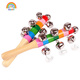 Rainbow house Rainbow house wooden Montessori teaching aids puzzle children's intellectual toys building blocks assembled 3-6 years old baby game lowercase letters
