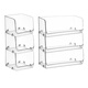 Sweet Miaomiao Desktop Storage Box transparente Acrylbox Stapelbare Küchensnack-Lagerkorb Kosmetische Maske Finishing Box 4877. Seite U Transparent Korb-1 mittelgroße Länge 4877. Seite U Transparent Korb-1 mittelgroße Länge mit mittlerer Länge