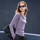 Sancai 2025 new autumn style pit strip sweater POLO collar sweater slim drawstring pullover M