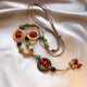 Fan Shengyu Bohemian Style Necklace Women's Ceramic Beads New Chinese Style Exotic Ethnic Style Zen Style Long Clothes Chain Accessories Colorful Beads Yunnan Style Necklace