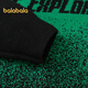 Balabala Kinderpullover Basishemd bequeme weiche Anti-Pillen-Pullover Runder Hals Big Boy Fashion Black Green Ton 00394 130 cm