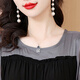 
OLJ light luxury brand dress for women 2025 summer new style design sense fashionable simple fake two-piece temperament skirt apricot color XL 116-125Jin [Jin equals 0.5 kg]