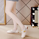 Woodpecker White Shoes for Women 2025 Summer NUEVA MEHA ANTERENTE DESAUPABLE DE UNA PIES SOLO SOLO SOLO CAVILLO CORRALES FORMAS BEIGE 35