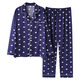 Modal mittleren und älterer Vater Pyjamas für Männer im Frühjahr und Herbst, dünne langärmelige Kleidungsstück im mittleren Alter, Cy9921 L-Code-Vorschläge [100-140b
