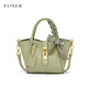 
Golden Fox (FOXER) 2025 new genuine leather vegetable basket handheld bucket bag for women with large capacity versatile crossbody bag for girlfriend's birthday Green