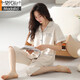 MODAL 2025 Nouveau pyjamas pour femmes en été en été mince coton pur à manches courtes pantalons à la maison vêtements pour femmes en été peut porter des costumes 9898 # 2xl [suggéré 140-160jin [Jin est égal à 0,5 kg]]]