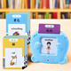 UTHER Cantonese Early Education Machine Traditional Chinese Flash Card Audio Learning Machine Cognitive Card Toys Children Chinese Character Card Three Blue Cat + 510 Traditional Mandarin English Double