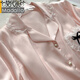 Modal ice silk pajamas for women in summer new sweet Korean gentle pink shorts shorts internet celebrity style home clothing set WLW9227# M [Suggested 80-100Jin [Jin equals 0.5 kg]]