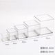 
Yonghuan desktop storage box square transparent acrylic cosmetics sticky note mobile phone case station pen holder station 4877 side U transparent basket medium length PT high transparent