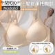 莫代尔无痕内衣女小胸聚拢显大收副乳防下垂固定杯夏季薄款上托舒适文胸 咖色 单件 S 【75-95斤32/70ABC】