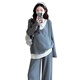 Geman maternity suit autumn suit 2025 large size fashion wear high-end maternity top and pants spring and autumn two-piece set black suit L (recommended 115-130Jin [Jin equals 0.5 kg])