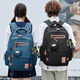 Lob Bear 2025 new model for primary school students, junior high school boys, spine protection, middle school school bags, high school girls, large capacity, ultra-light male, pure black (free lightning bear + coin purse), medium size (suitable for grades 4-6/junior high school students)