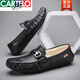 Cartelo Crocodile Chaussures pour hommes 2025 Nouveau automne et hiver plus chaussures pour hommes Velvet Mensine Cuir Business Chaussures en cuir chaud des hommes à la mode 9901 marron respirant 38