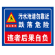 Bai Caiyun septic tank sign sign biogas tank warning sign pig farm safety warning sign pig farm prompt sign farm pollution septic tank danger-abs 20x30cm