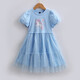 Princess Aisha dress for girls summer style Aisha dress for new Frozen Aisha dress for children's summer dress light blue 140 cm