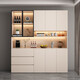Quanpinwu 2025 Último gabinete lateral de comedor High Gabinete High Wall Simple Comining Almacenamiento Gabinete Sala de estar Gabinete de vinos Gabinete de entrada 12240*40*220 Tablero ecológico