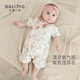 
Bali pig baby clothes summer thin baby girl princess ha-shi Modal short-sleeved newborn ins wind baby jumpsuit shallow wind Qilin 73cm