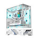 Wanjia Millennium ATX digital display version column-free sea view room chassis ATX motherboard 360 water-cooled desktop computer chassis temperature digital display 9 fan position large board 50 series long graphics card Millennium ATX standard white (digital display version)