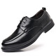 Sommergeschäft formale Lederschuhe für Männer Britisch-Stil Ultra-Faser-Leder lässige, atmungsaktive, weiche Sohle dicker Sohle Anzugschuhe Slipper Schwarz [Mikrofaserleder 9227] 39