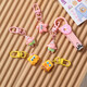Schüler Keychain süße Cartoon Anhänger Girl Schoolbag Accessoires Geschenk bester Freund Schwamm Kopf