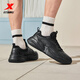 XTEP (XTEP) casual shoes for men's new dad shoes soft sole non-slip wear-resistant sports shoes trendy men's shoes versatile running shoes heightened black-Xiongau 41
