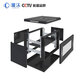 Chengtai CT-BGJG black standard network wall-mounted cabinet server host equipment ultra-thick small cabinet 600*450*350 6U TA